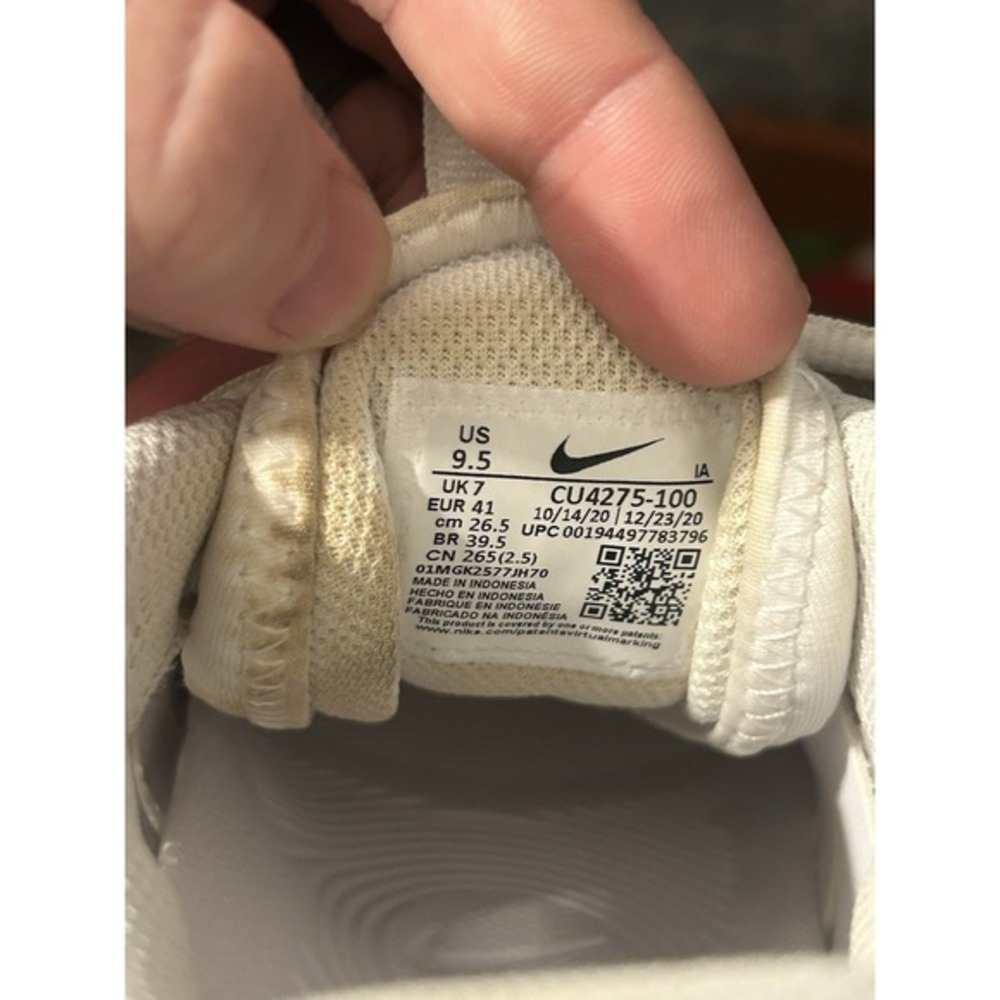 Nike Air Max Volley White Metallic Silver Womens Size 9.5 - Picture 10 of 12